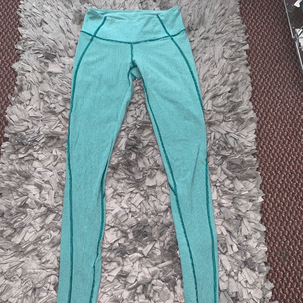 Lululemon stripe legging green - Picture 3 of 8